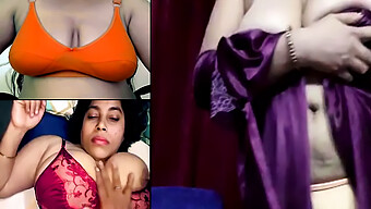 Δείτε Μια Desi Vixen Με Σκληρές Θηλές Σε Ένα Saree