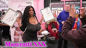 Duke At Exxxotica Nj With Big Natural Tits And A Striptease