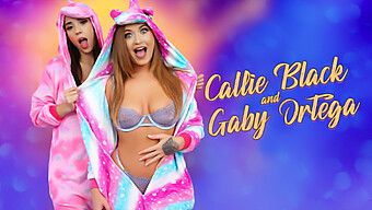 Stiefschwestern Callie Black Und Gaby Ortega Haben Sanduhrformen Und Geben Blowjobs Wie Experten.