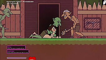 Nude Female Survives Captivity By Pleasing Horny Goblins But Fails And Ends Up Swallowing Cum In This Hentai Game