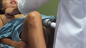 Close-Up Of A Squirting Latina Getting Her Pussy Pounded By A Doctor