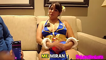 Chun-Li Bdsm Fetiš Igra S Črno Liz Neko Nya