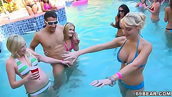 Male Blowjobs And Group Sex At A Pool Party