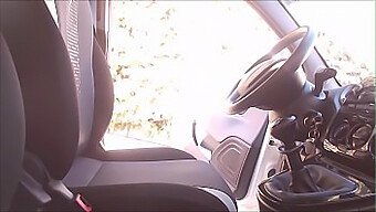 Voyeurism And Masturbation: A Hot Italian Milf Gets Spied On While Driving