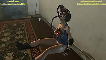 Jill Valentine'S Face Gets Fucked In This Monster Hentai