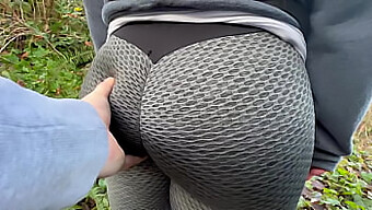 A Beautiful Fat Woman'S Close-Up Ass In Public