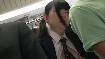 Japanese Teen Fingers Herself While Being Dominated