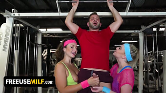 Lucky Guy Gets To Fuck Two Curvy Milfs In His New Yoga Pants Video