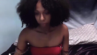 Girl With Girl Masturbation: Curly Black Girl Mars May