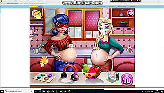 Pregnant Elsa And Ladybug: Two Pregnant Women Engaging In Sexual Activities