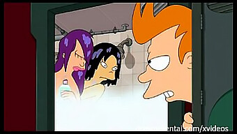 Cartoon Threesome Gets Wet And Wild In Futurama Hentai