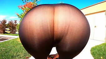 Close Up Of Big Asses And Flashing