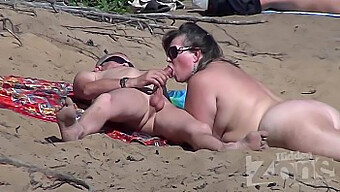 Bareback Blowjob: Nudist Beach Voyeur