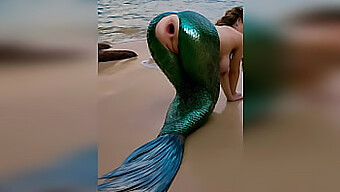 Un Hombre Misterioso Penetra Vigorosamente El Delicado Ano De Una Sirena Al Aire Libre, Dejándolo Muy Abierto Después De Un Encuentro Anal Duro Al Aire Libre. ¡porno Generado Artificialmente!